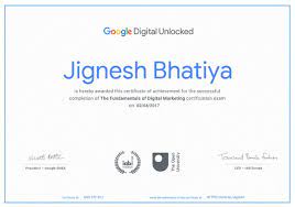 google certified digital marketing