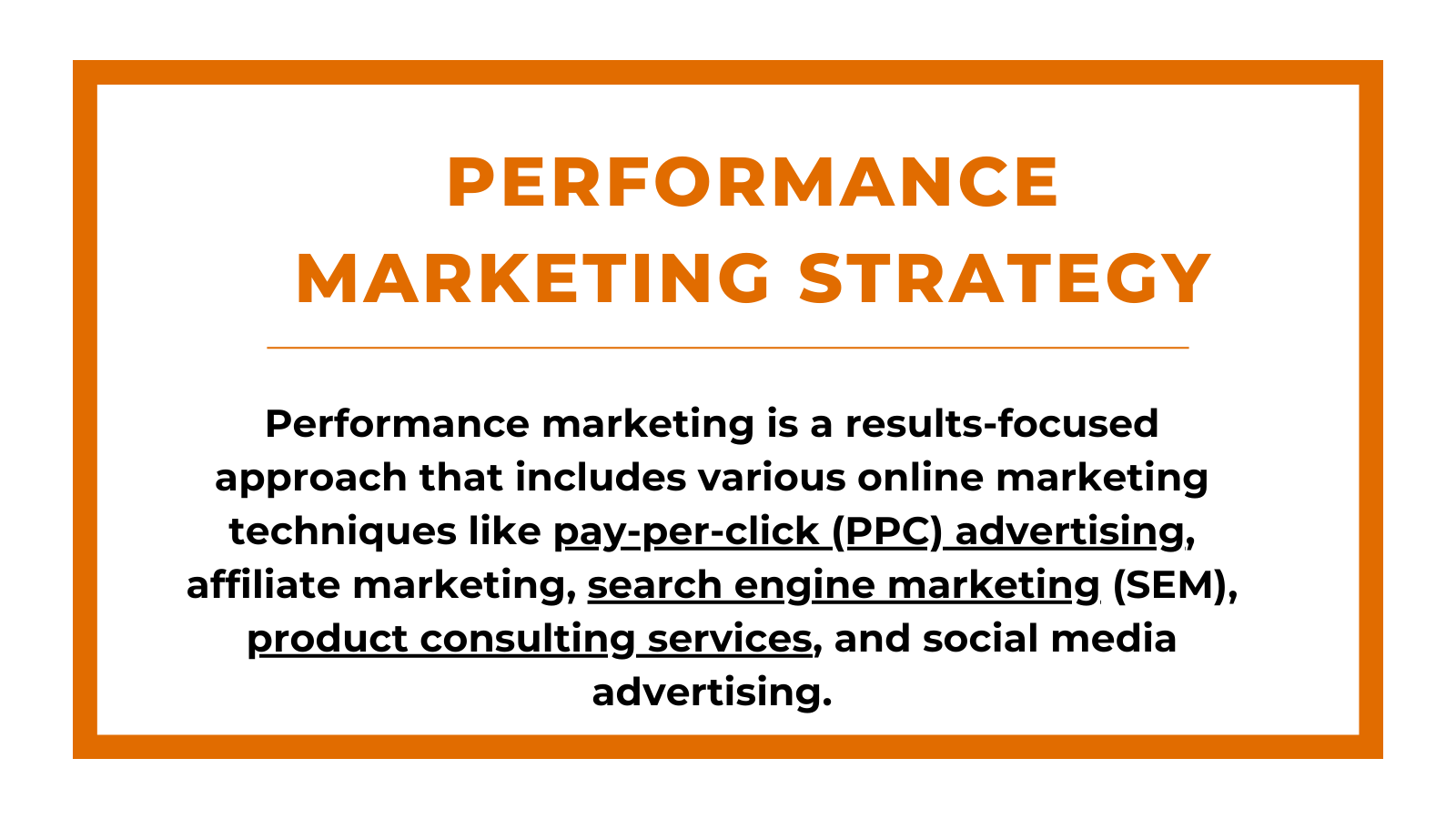 online performance marketing