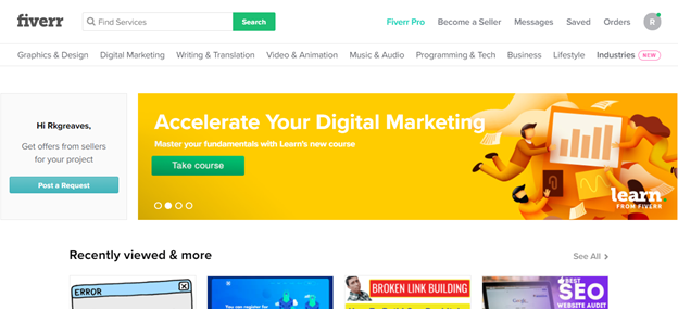 digital marketing fiverr